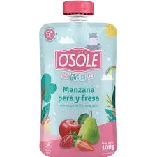 COMPOTA OSOLE MANZ-PERA-FRESA 100G